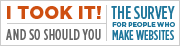 I Took The A List Apart Survey